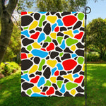 Colorful Cow Print Garden Flag