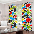 Colorful Cow Print Grommet Curtains