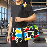 Colorful Cow Print Gym Bag