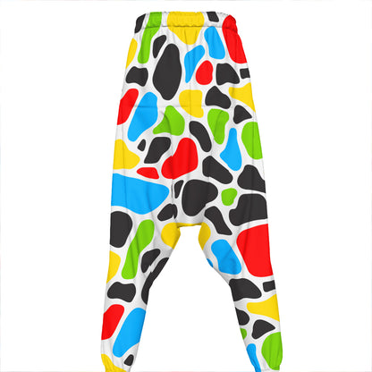 Colorful Cow Print Hammer Pants