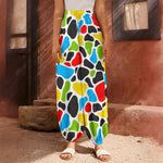Colorful Cow Print Harem Pants