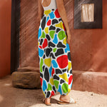 Colorful Cow Print Harem Pants