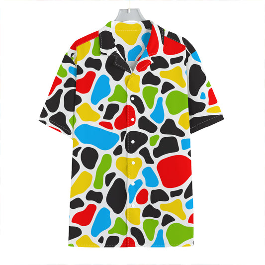 Colorful Cow Print Hawaiian Shirt
