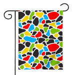 Colorful Cow Print House Flag