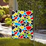 Colorful Cow Print House Flag
