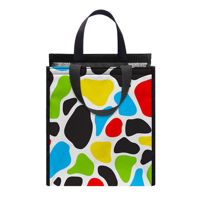 Colorful Cow Print Insulated Lunch Tote