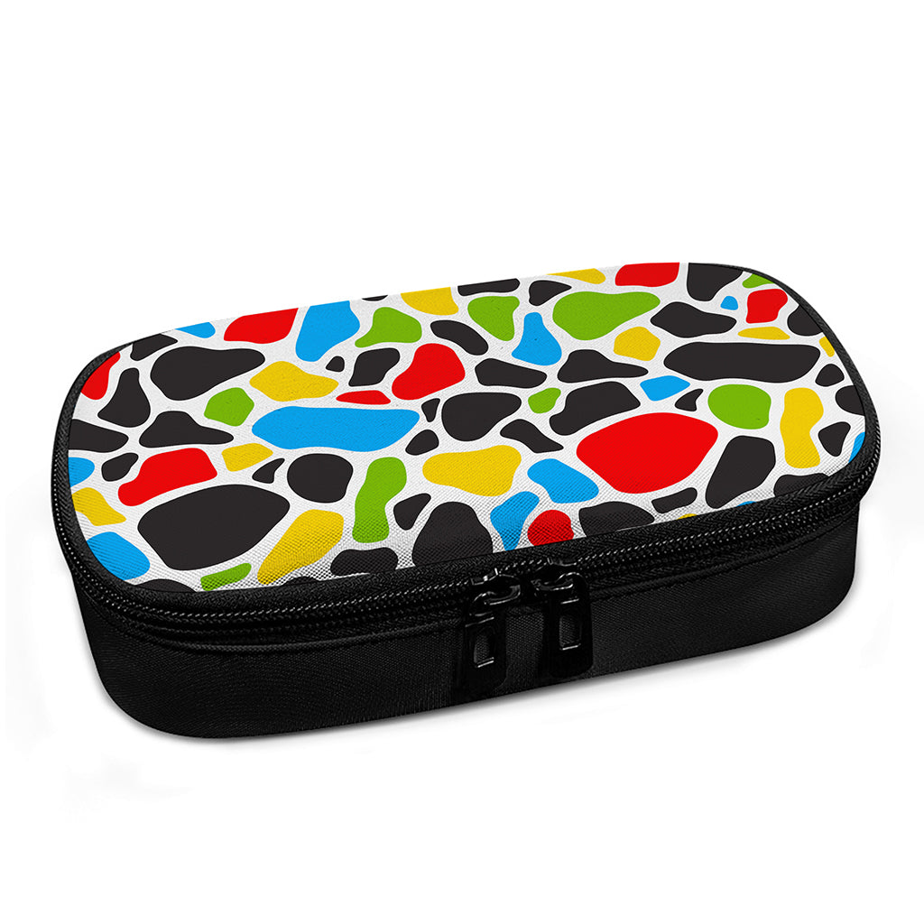 Colorful Cow Print Insulin Cooler Travel Case