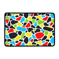 Colorful Cow Print Kitchen Mat