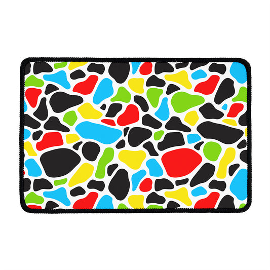 Colorful Cow Print Kitchen Mat