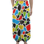 Colorful Cow Print Lantern Pants