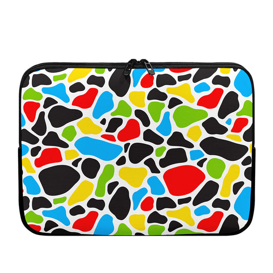 Colorful Cow Print Laptop Sleeve