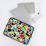 Colorful Cow Print Laptop Sleeve