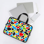 Colorful Cow Print Laptop Sleeve With Handle