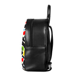 Colorful Cow Print Leather Backpack