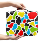 Colorful Cow Print Leather Bible Cover