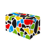 Colorful Cow Print Leather Tissue Box Cover