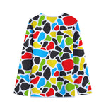 Colorful Cow Print Long Sleeve Short Coat
