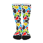 Colorful Cow Print Long Socks