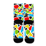 Colorful Cow Print Long Socks