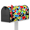 Colorful Cow Print Mailbox Cover