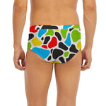Colorful Cow Print Men's Briefs