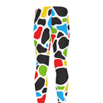 Colorful Cow Print Men's leggings