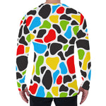 Colorful Cow Print Men's Long Sleeve T-Shirt