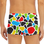 Colorful Cow Print Men's Short Boxer Briefs