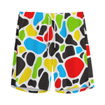 Colorful Cow Print Men's Sports Shorts