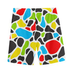 Colorful Cow Print Men's Sports Shorts