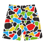 Colorful Cow Print Men's Swim Trunks