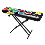 Colorful Cow Print Piano Keyboard Cover