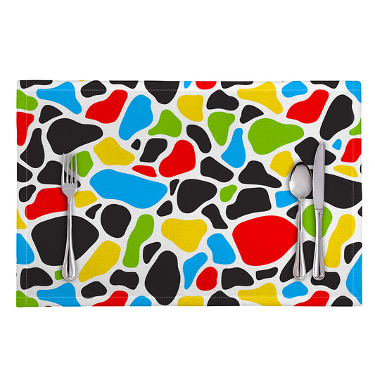 Colorful Cow Print Placemat