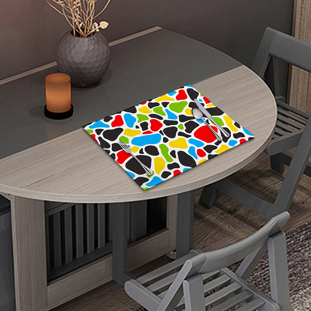 Colorful Cow Print Placemat