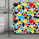 Colorful Cow Print Polyester Shower Curtain