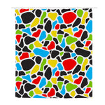 Colorful Cow Print Polyester Shower Curtain