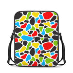 Colorful Cow Print Rectangular Crossbody Bag