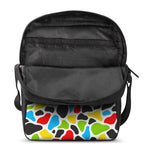 Colorful Cow Print Rectangular Crossbody Bag