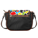 Colorful Cow Print Saddle Bag
