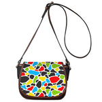 Colorful Cow Print Saddle Bag