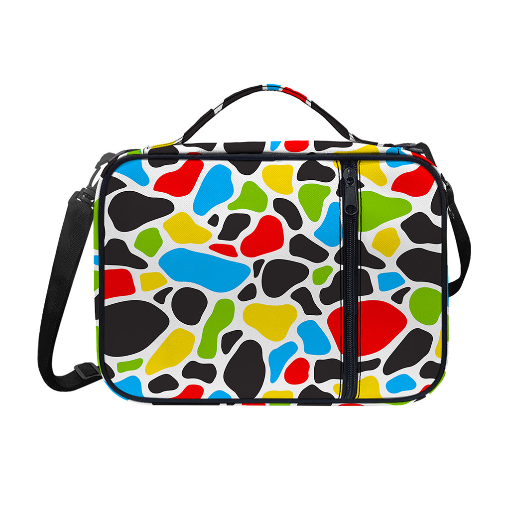 Colorful Cow Print Shoulder Strap Bible Bag