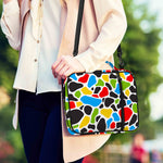 Colorful Cow Print Shoulder Strap Bible Bag