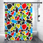 Colorful Cow Print Shower Curtain