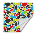Colorful Cow Print Silk Bandana