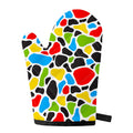 Colorful Cow Print Single Oven Mitt