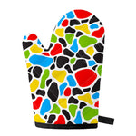 Colorful Cow Print Single Oven Mitt