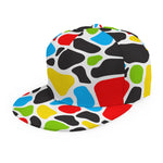 Colorful Cow Print Snapback Cap