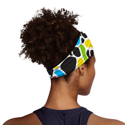 Colorful Cow Print Sports Headband