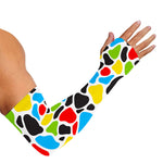 Colorful Cow Print Sun Protection Arm Sleeves