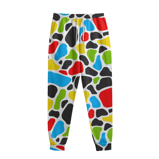 Colorful Cow Print Sweatpants